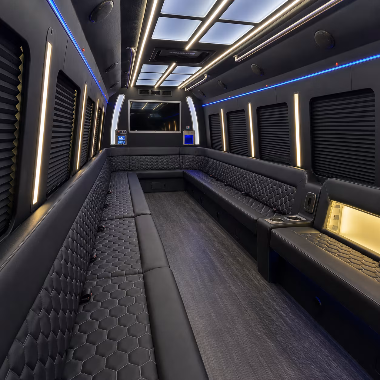 pawtucket party bus rental interior